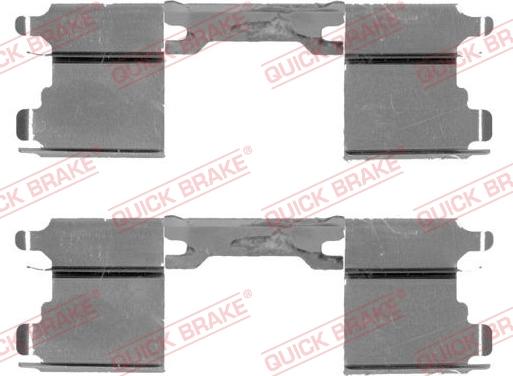 QUICK BRAKE 109-1762-1 - Комплектующие для колодок дискового тормоза autospares.lv