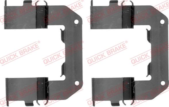 QUICK BRAKE 109-1767-1 - Комплектующие для колодок дискового тормоза autospares.lv