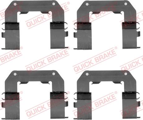 QUICK BRAKE 1091767 - Комплектующие для колодок дискового тормоза autospares.lv