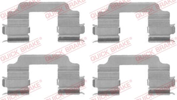 QUICK BRAKE 109-1709 - Комплектующие для колодок дискового тормоза autospares.lv