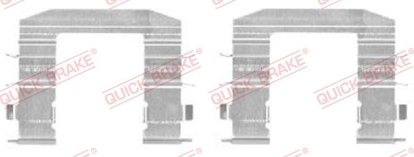 QUICK BRAKE 109-1708-1 - Комплектующие для колодок дискового тормоза autospares.lv