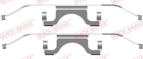 QUICK BRAKE 1091702 - Комплектующие для колодок дискового тормоза autospares.lv