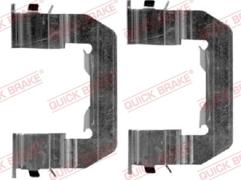 QUICK BRAKE 109-1719-1 - Комплектующие для колодок дискового тормоза autospares.lv