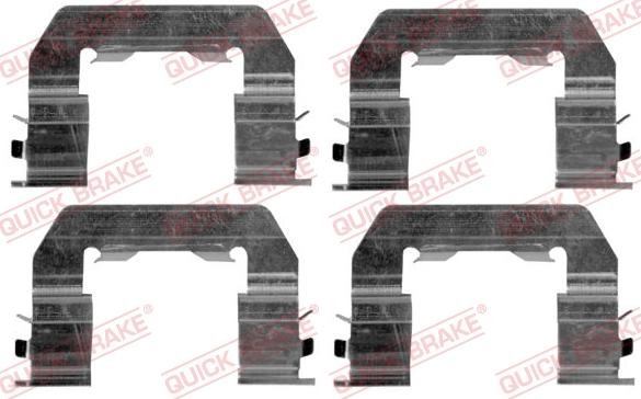 QUICK BRAKE 1091719 - Комплектующие для колодок дискового тормоза autospares.lv