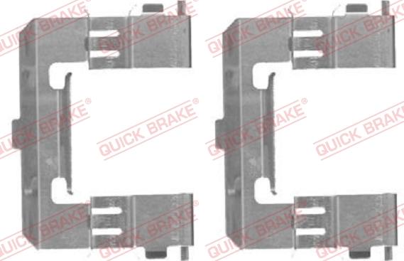 QUICK BRAKE 109-1715-1 - Комплектующие для колодок дискового тормоза autospares.lv