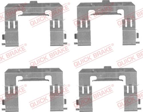 QUICK BRAKE 1091715 - Комплектующие для колодок дискового тормоза autospares.lv