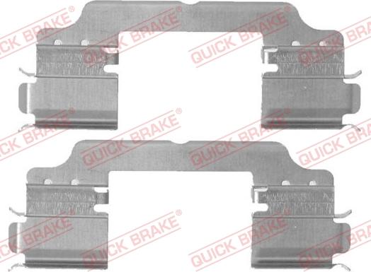 QUICK BRAKE 109-1716-1 - Комплектующие для колодок дискового тормоза autospares.lv