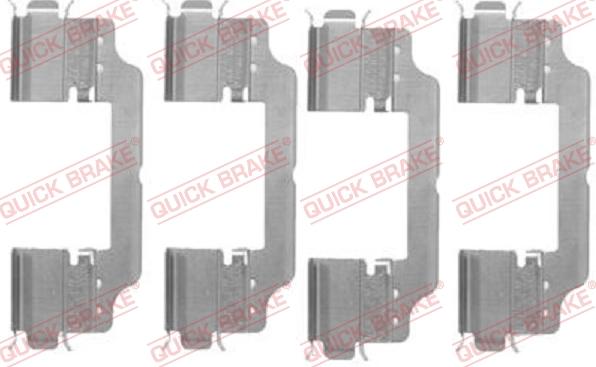 QUICK BRAKE 1091716 - Комплектующие для колодок дискового тормоза autospares.lv
