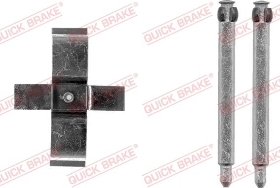 QUICK BRAKE 109-1713-1 - Комплектующие для колодок дискового тормоза autospares.lv