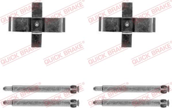 QUICK BRAKE 1091713 - Комплектующие для колодок дискового тормоза autospares.lv