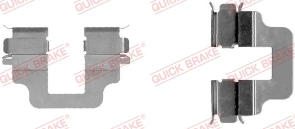 QUICK BRAKE 109-1712-1 - Комплектующие для колодок дискового тормоза autospares.lv