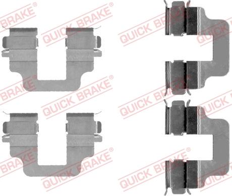 QUICK BRAKE 1091712 - Комплектующие для колодок дискового тормоза autospares.lv