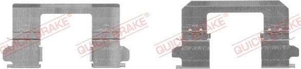 QUICK BRAKE 109-1736-1 - Комплектующие для колодок дискового тормоза autospares.lv