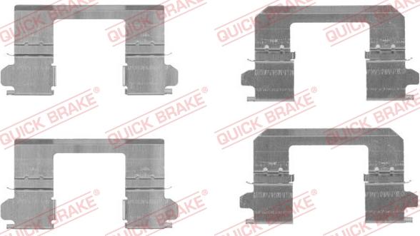 QUICK BRAKE 1091736 - Комплектующие для колодок дискового тормоза autospares.lv