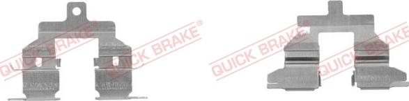 QUICK BRAKE 109-1737-1 - Комплектующие для колодок дискового тормоза autospares.lv