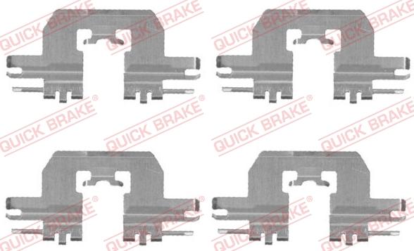 QUICK BRAKE 1091724 - Комплектующие для колодок дискового тормоза autospares.lv