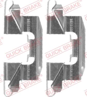 QUICK BRAKE 109-1720-1 - Комплектующие для колодок дискового тормоза autospares.lv