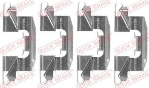 QUICK BRAKE 1091720 - Комплектующие для колодок дискового тормоза autospares.lv