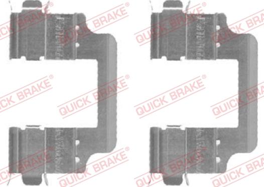 QUICK BRAKE 109-1728-1 - Комплектующие для колодок дискового тормоза autospares.lv