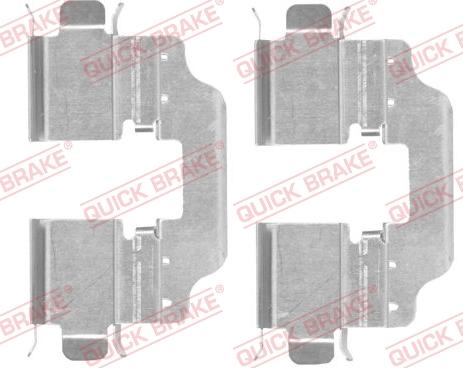 QUICK BRAKE 109-1773-1 - Комплектующие для колодок дискового тормоза autospares.lv