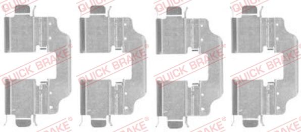 QUICK BRAKE 1091773 - Комплектующие для колодок дискового тормоза autospares.lv