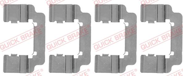 QUICK BRAKE 1091777 - Комплектующие для колодок дискового тормоза autospares.lv