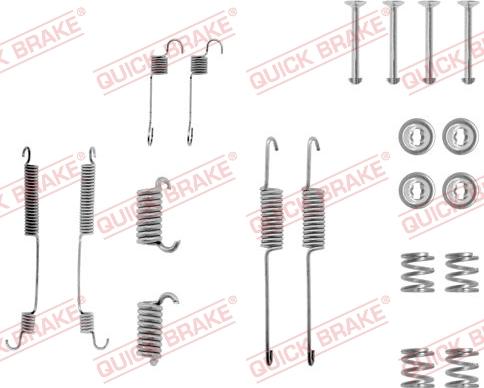 QUICK BRAKE 105-0599 - Комплектующие, барабанный тормозной механизм autospares.lv