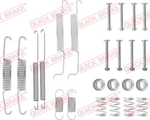 QUICK BRAKE 1050569 - Комплектующие, барабанный тормозной механизм autospares.lv