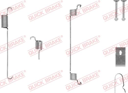 QUICK BRAKE 105-0007-1L - Комплектующие, барабанный тормозной механизм autospares.lv