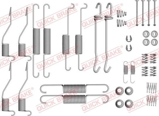 QUICK BRAKE 105-0852 - Комплектующие, барабанный тормозной механизм autospares.lv