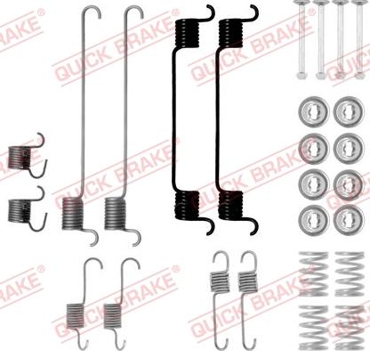 QUICK BRAKE 1050802 - Комплектующие, барабанный тормозной механизм autospares.lv