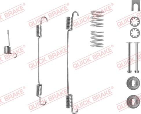 QUICK BRAKE 10507471R - Комплектующие, барабанный тормозной механизм autospares.lv