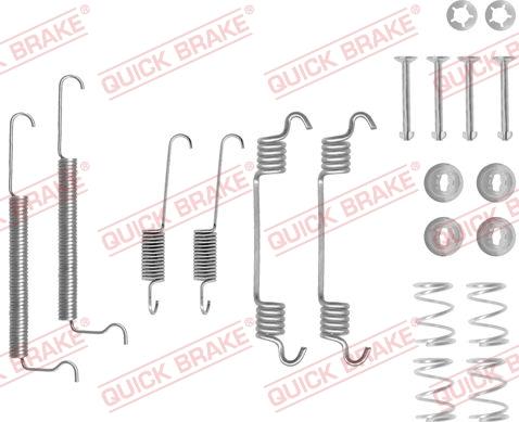 QUICK BRAKE 1050709 - Комплектующие, барабанный тормозной механизм autospares.lv