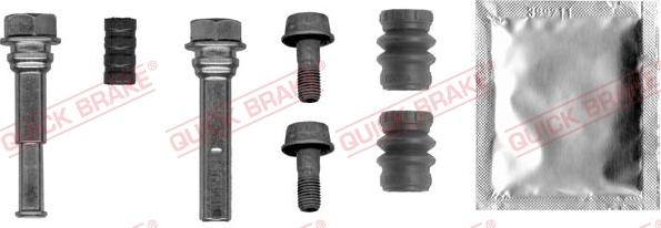 QUICK BRAKE 113-0012X - Комплект направляющей гильзы, тормозной поршень autospares.lv