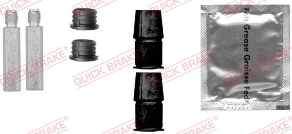 QUICK BRAKE 113-0801X - Комплект направляющей гильзы, тормозной поршень autospares.lv