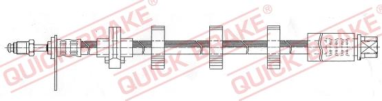 QUICK BRAKE 32.985 - Тормозной шланг autospares.lv