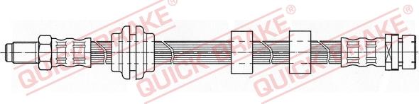 QUICK BRAKE 32.986 - Тормозной шланг autospares.lv