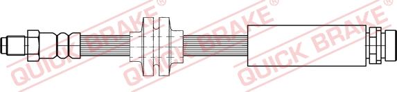 QUICK BRAKE 32.416 - Тормозной шланг autospares.lv