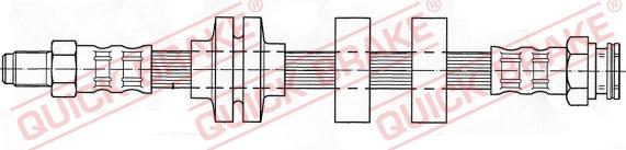 QUICK BRAKE 37.904 - Тормозной шланг autospares.lv