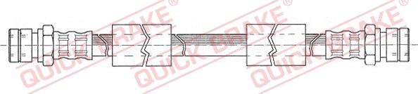 QUICK BRAKE 22.401 - Тормозной шланг autospares.lv