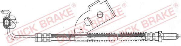 QUICK BRAKE 70.903 - Тормозной шланг autospares.lv