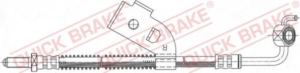 QUICK BRAKE 70.902 - Тормозной шланг autospares.lv