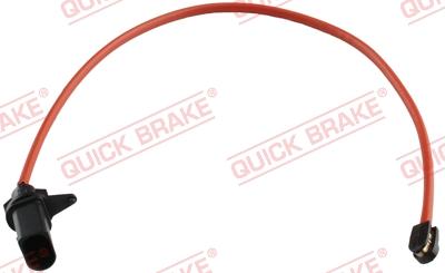 QUICK BRAKE WS 0491 A - Сигнализатор, износ тормозных колодок autospares.lv