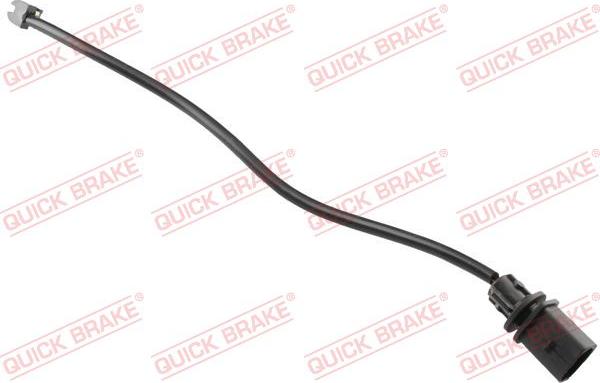 QUICK BRAKE WS 0400 B - Сигнализатор, износ тормозных колодок autospares.lv