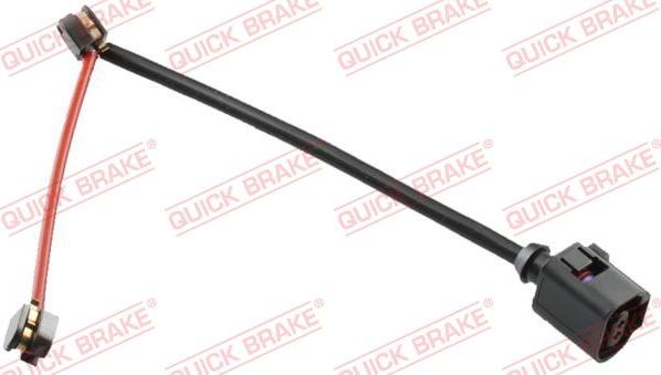 QUICK BRAKE WS 0410 B - Сигнализатор, износ тормозных колодок autospares.lv