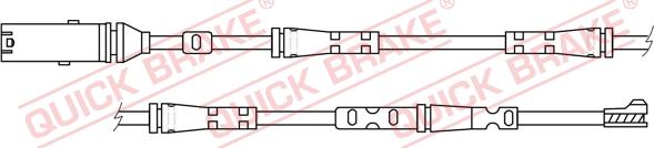 QUICK BRAKE WS 0417 A - Сигнализатор, износ тормозных колодок autospares.lv