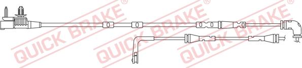 QUICK BRAKE WS 0420 A - Сигнализатор, износ тормозных колодок autospares.lv