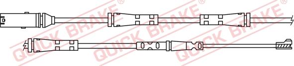 QUICK BRAKE WS0421A - Сигнализатор, износ тормозных колодок autospares.lv