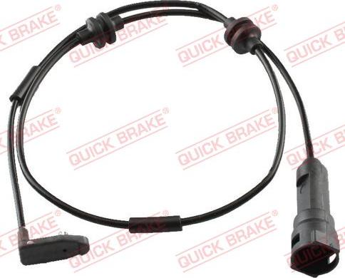 QUICK BRAKE WS 0158 B - Сигнализатор, износ тормозных колодок autospares.lv