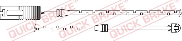 QUICK BRAKE WS 0152 A - Сигнализатор, износ тормозных колодок autospares.lv